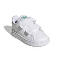 adidas Advantage Lifestyle Court Two Hook-and-Loop Schuh Kinder - ftwr white/green/core black