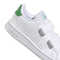 adidas Advantage Lifestyle Court Two Hook-and-Loop Sneaker Baby - weiß/grün-24