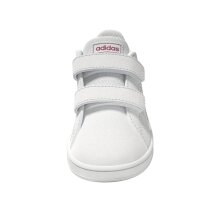 adidas Advantage Lifestyle Court Two Hook-and-Loop Schuh Kinder - ftwr white/real pink/core black