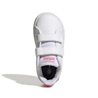adidas Advantage Lifestyle Court Two Hook-and-Loop Schuh Kinder - ftwr white/real pink/core black