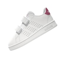 adidas Advantage Lifestyle Court Two Hook-and-Loop Schuh Kinder - ftwr white/real pink/core black