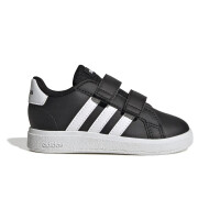 adidas Grand Court Lifestyle Hook and Loop Schuhe Baby - schwarz/weiß -25.5