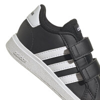 adidas Grand Court Lifestyle Hook and Loop Schuhe Baby - schwarz/weiß -25.5