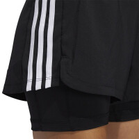 adidas Pacer 2-IN-1 Damen Shorts - schwarz-XS