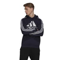 adidas Essentials 3-Streifen Logo Hoodie Herren - navy-3XL