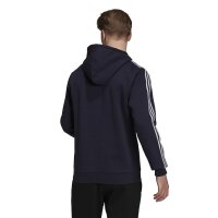 adidas Essentials 3-Streifen Logo Hoodie Herren - navy-3XL
