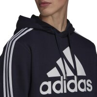 adidas Essentials 3-Streifen Logo Hoodie Herren - navy-3XL