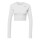 adidas Fast Flower Crop Running Shirt Langarm Damen - weiß L