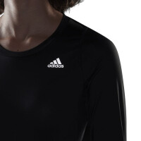 adidas Fast Flower Crop Running Shirt Langarm Damen - schwarz XS
