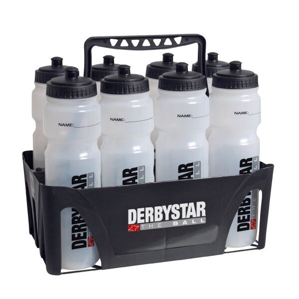 Derbystar Trinkflaschenhalter für 8 Flaschen - schwarz