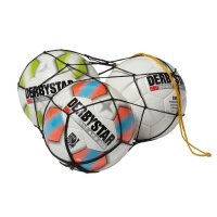 Derbystar Ballnetz Polyester 5 Bälle - schwarz