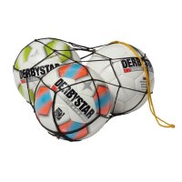 Derbystar Ballnetz Polyester 10 Bälle - schwarz