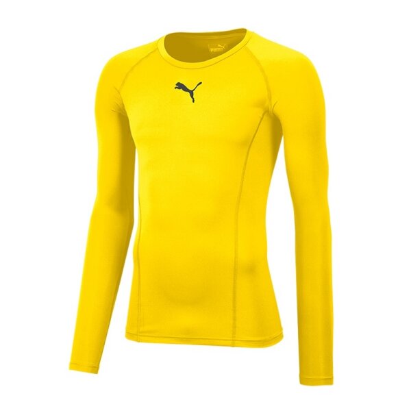 Puma Liga Baselayer Langarm Shirt Herren - gelb -2XL