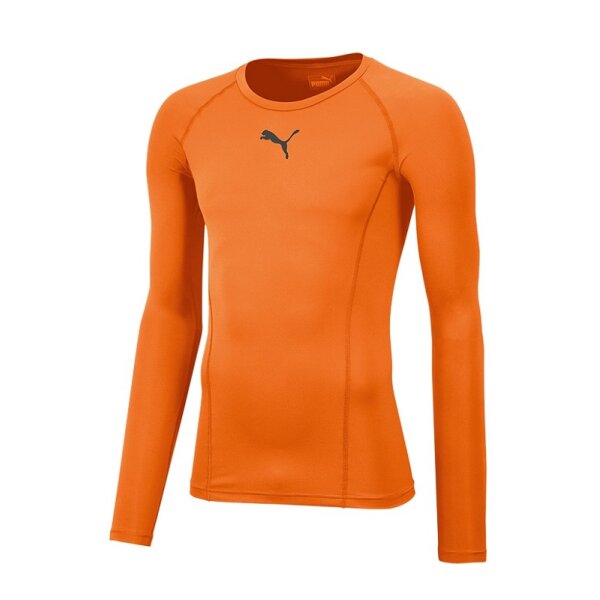 Puma Liga Baselayer Langarm Shirt Herren - orange -2XL
