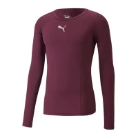 Puma teamLIGA Baselayer Langarm Shirt Herren - dunkelrot