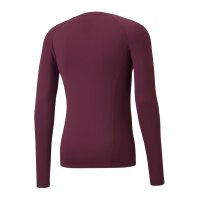 Puma teamLIGA Baselayer Langarm Shirt Herren - dunkelrot