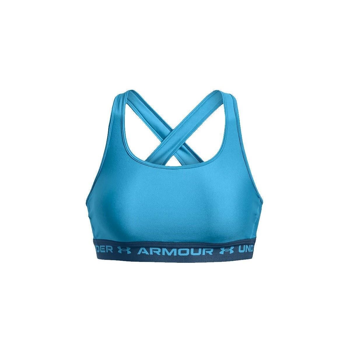 Under Armour Crossback Mid Sport BH Damen - blau