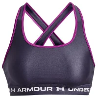 Under Armour Mid Crossback Sport-BH Damen - lila