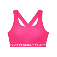 Under Armour Mid Crossback Sport BH Damen - rosa