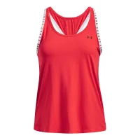 Under Armour Knockout Tanktop Damen - rot/weiß