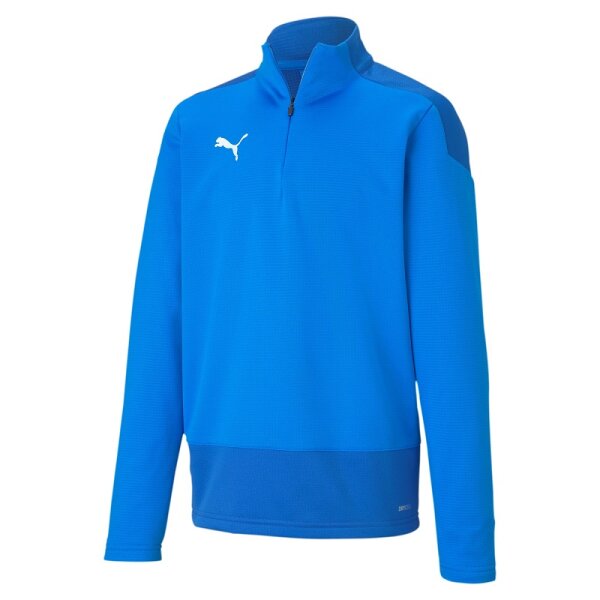 Puma teamGOAL 23 Half-Zip Trainingstop Kinder - blau-128