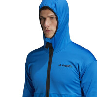 adidas Terrex Tech Lite Hiking Fleece Jacke Herren - blau -XS