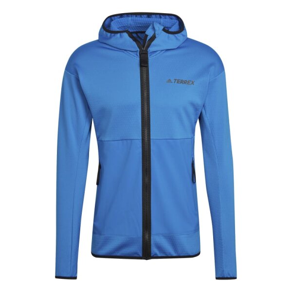 adidas Terrex Tech Lite Hiking Fleece Jacke Herren - blau -S