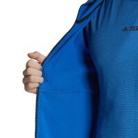 adidas Terrex Tech Lite Hiking Fleece Jacke Herren - blau -S