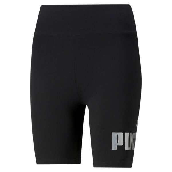 Puma Essentials Metallic 7 kurze Leggings Damen - schwarz