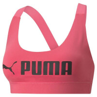 Puma Mid Impact Sport BH Damen - pink-XS