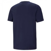 Puma Essential Logo T-Shirt Herren - navy/weiß-M