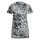 adidas Fast Allover Print Running T-Shirt Damen - schwarz/weiß -L