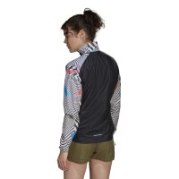 adidas Terrex Trail Running Printed Windbreaker Jacke Damen - weiß/schwarz -XS