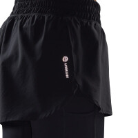 adidas Run ICons Two-In-One Running Shorts Damen - schwarz -S