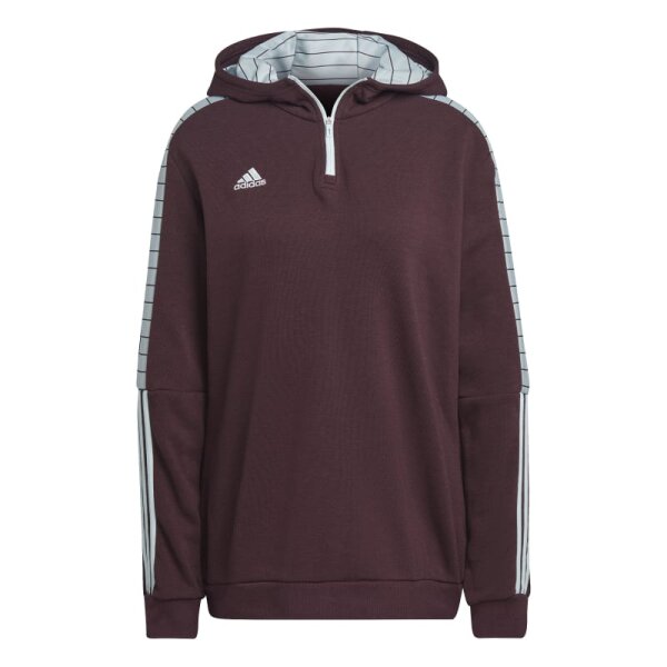 adidas Tiro Hoodie Damen - bordeaux-XS