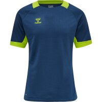 hummel Hmllead S/S Poly Trikot - Herren - dark denim