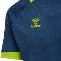 hummel Hmllead S/S Poly Trikot - Herren - dark denim