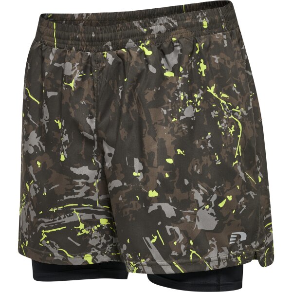 hummel Nwlkansas 2-In-1 Shorts Men Herren - terrain aop - S