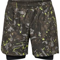 hummel Nwlkansas 2-In-1 Shorts Men Herren - terrain aop - S