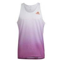 adidas Adizero Engineered Tanktop Herren - weiß/pink -XS