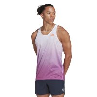adidas Adizero Engineered Tanktop Herren - weiß/pink -XS