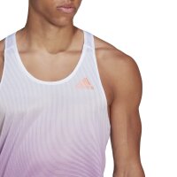 adidas Adizero Engineered Tanktop Herren - weiß/pink -XS