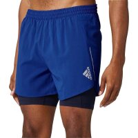 adidas Designed 4 Running Two-in-One Shorts Herren - blau -XS