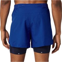 adidas Designed 4 Running Two-in-One Shorts Herren - blau -XS