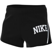 Nike Swoosh Laufshorts Damen - schwarz/wei&szlig; -XS