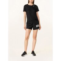 Nike Swoosh Laufshorts Damen - schwarz/wei&szlig; -XS