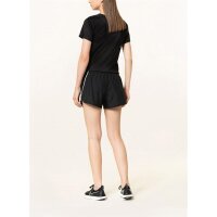 Nike Swoosh Laufshorts Damen - schwarz/weiß -L