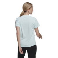 adidas Run It Running T-Shirt Damen - hellblau-XL