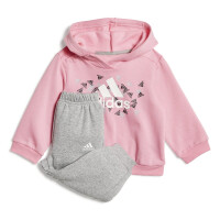 adidas Badge of Sport Jogginganzug Kinder - rosa/grau-86