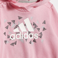 adidas Badge of Sport Jogginganzug Kinder - rosa/grau-86